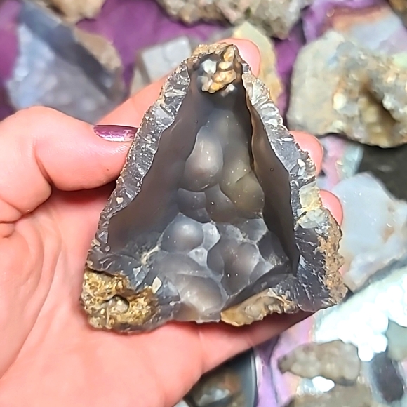 RARE & STUNNING Thumbnail up to Cabinet size 🍇BOTRYOIDAL crystals from Oregon! - Picture 13 of 16
